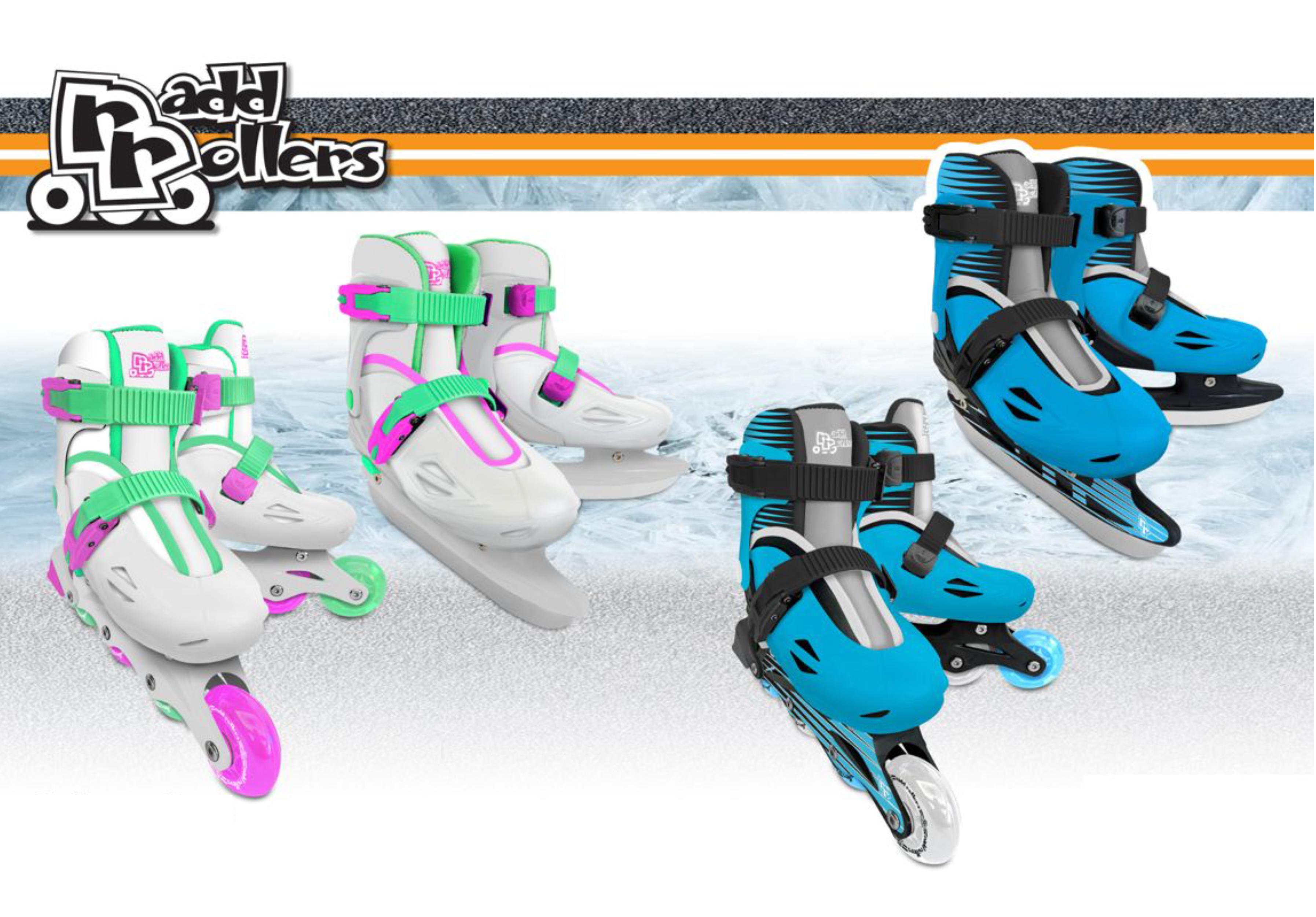 Radd Rollers Inline Ice Combo Skates