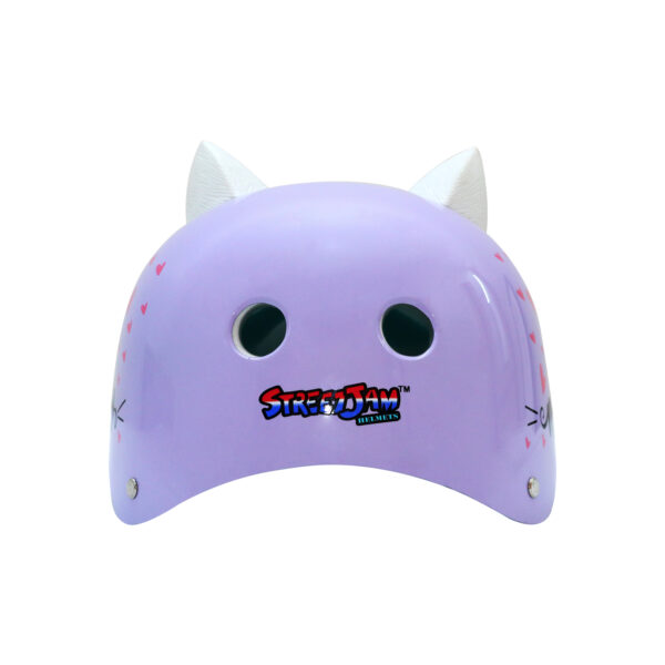 Kitty Cat StreetJam Helmet-Kids Purple (5-8 Years) Adjustable