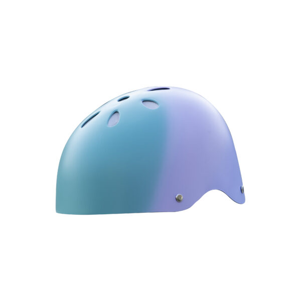 Pastel Rays StreetJam Helmet-Kids (5-8 Years) Adjustable, Teal & Purple