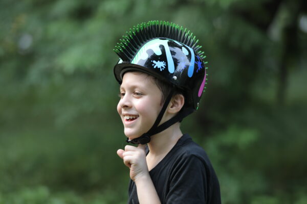 SlimeHawk StreetJam Helmet-Kids Black (5-8 Years) Adjustable